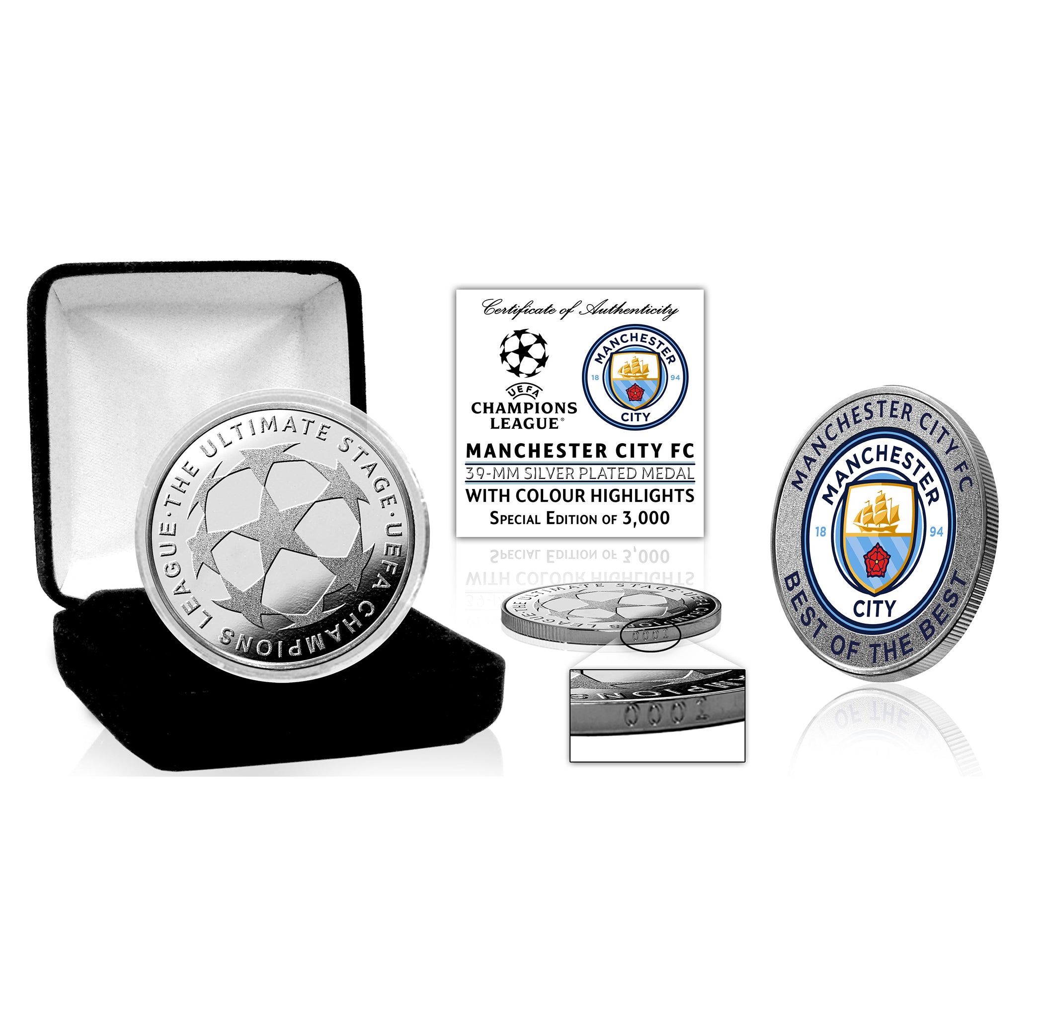 Champions League Manchester City Commemorative Coin in Gift Box