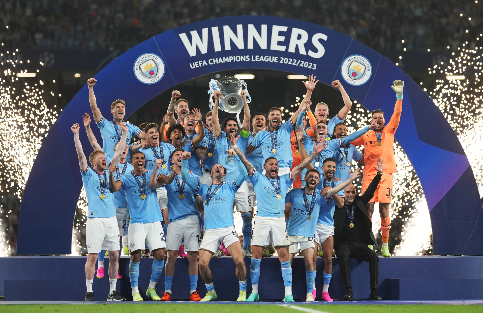 Manchester City Win the UEFA Champions League and secure the treble!