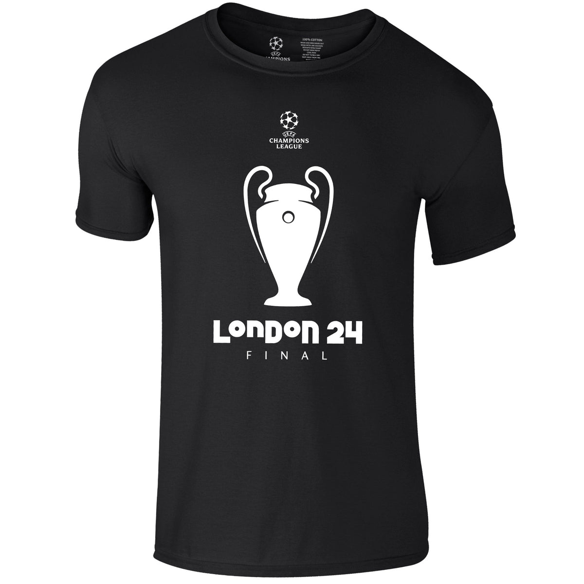 Champions League Trophy London 2024 T-Shirt Black