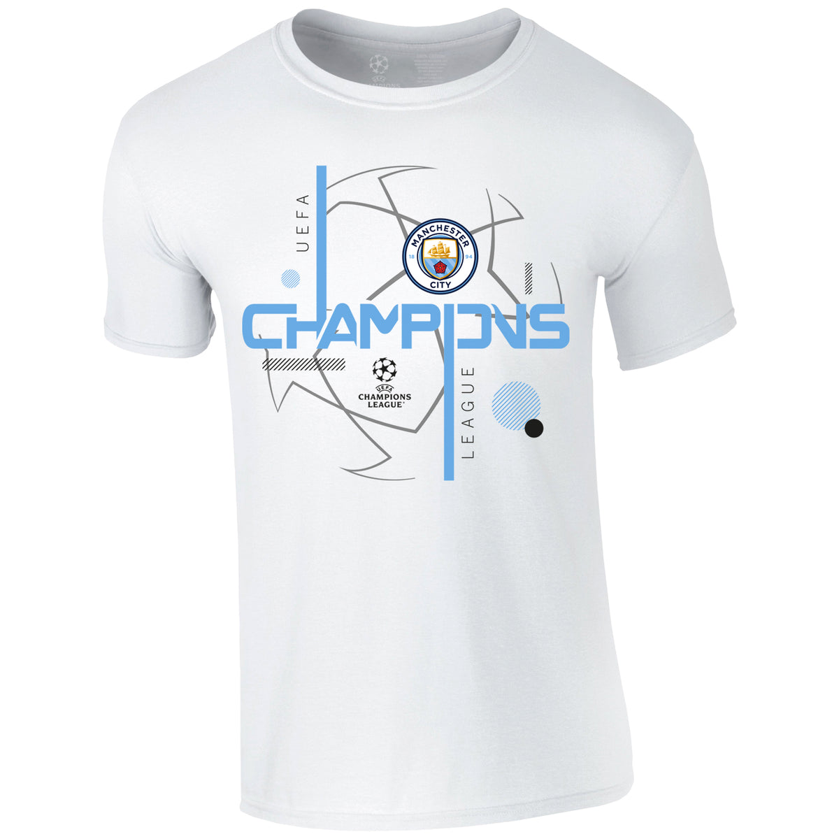 Champions League Manchester City Starball T-Shirt White