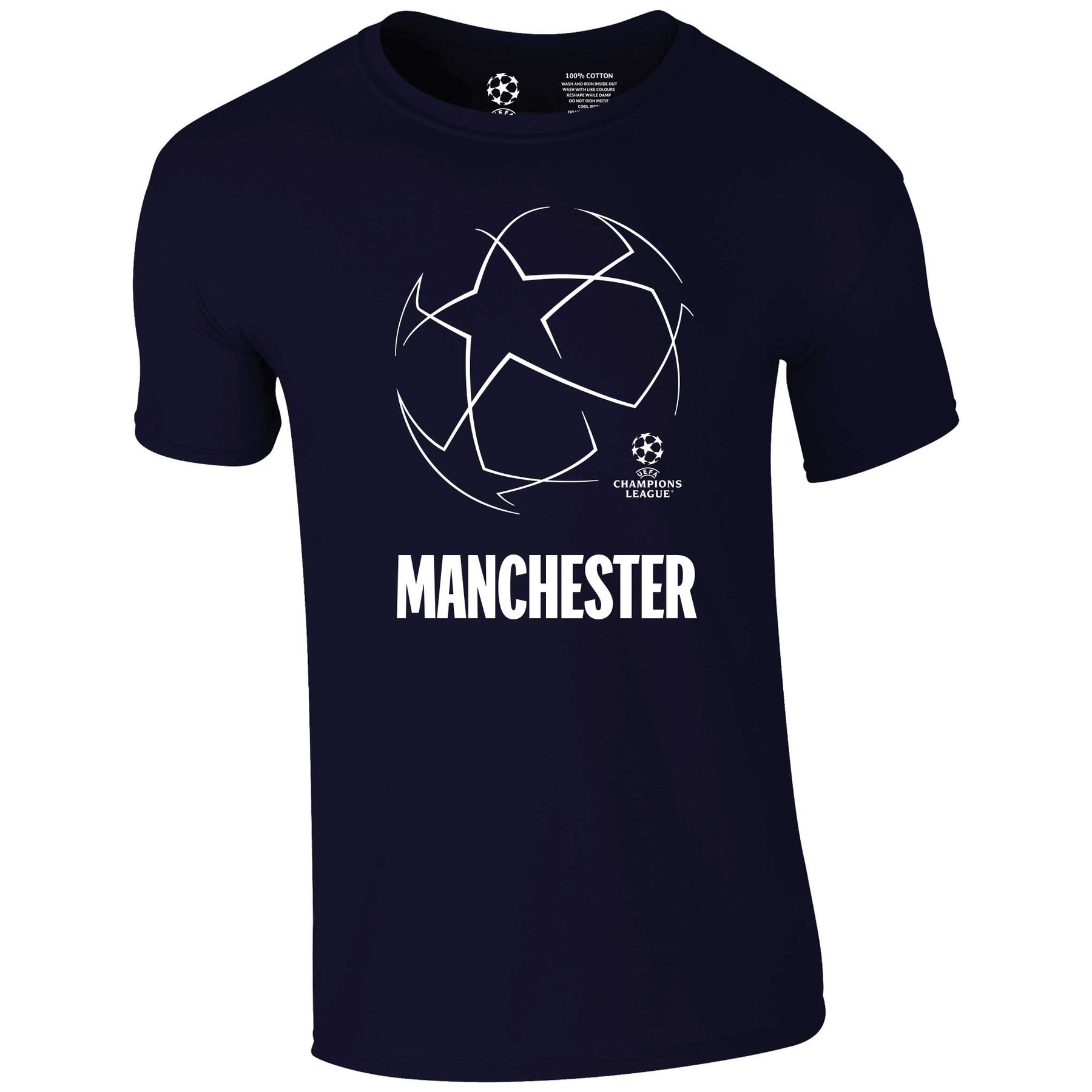Champions League Starball Manchester City T-Shirt Navy