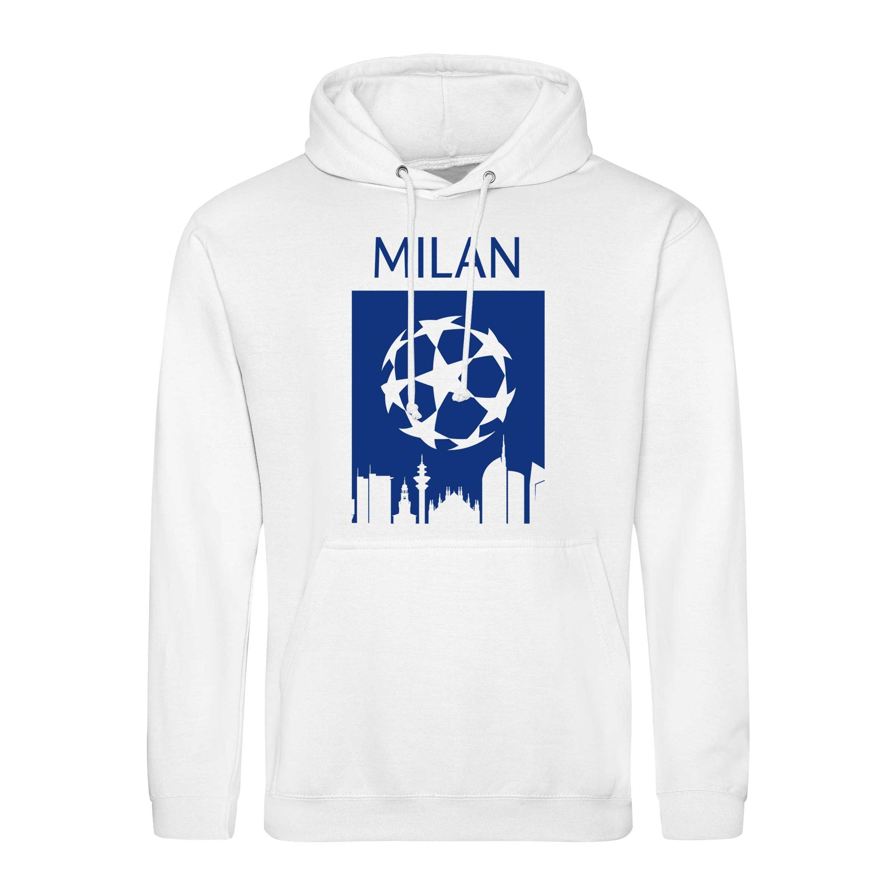 Champions League Milan City Skyline Hoodie White