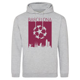 Champions League Barcelona City Skyline Hoodie Grey