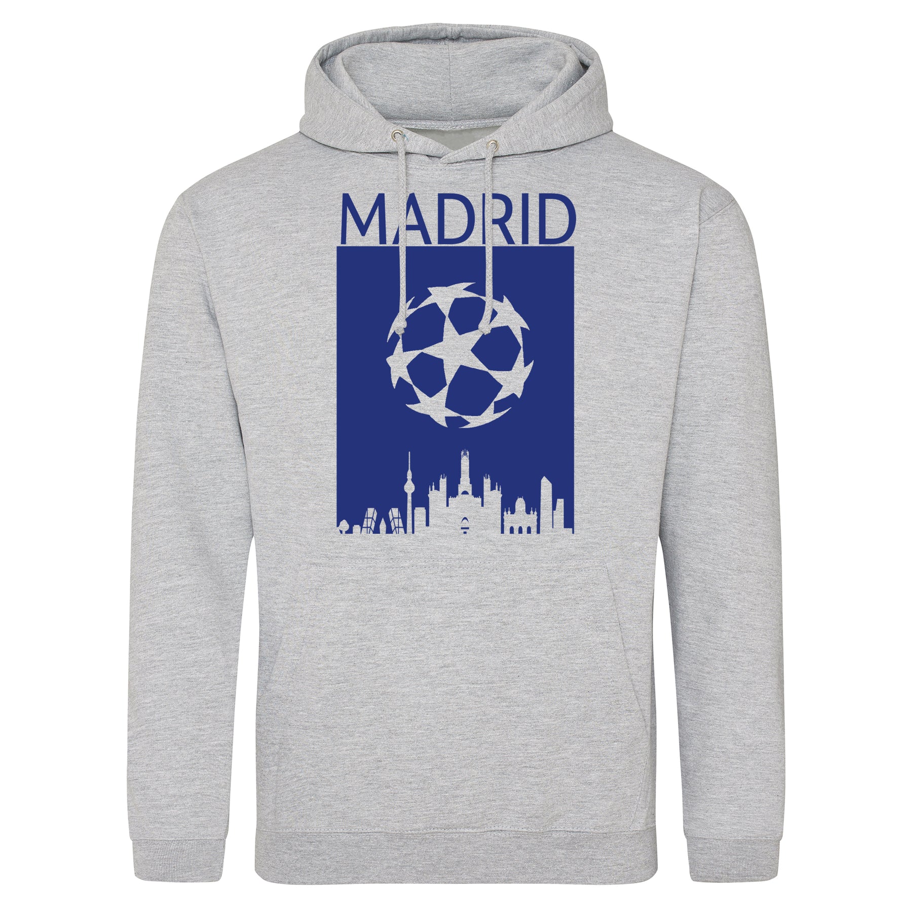 Champions League Madrid City Skyline Hoodie Grey