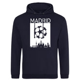 Champions League Madrid City Skyline Hoodie Navy