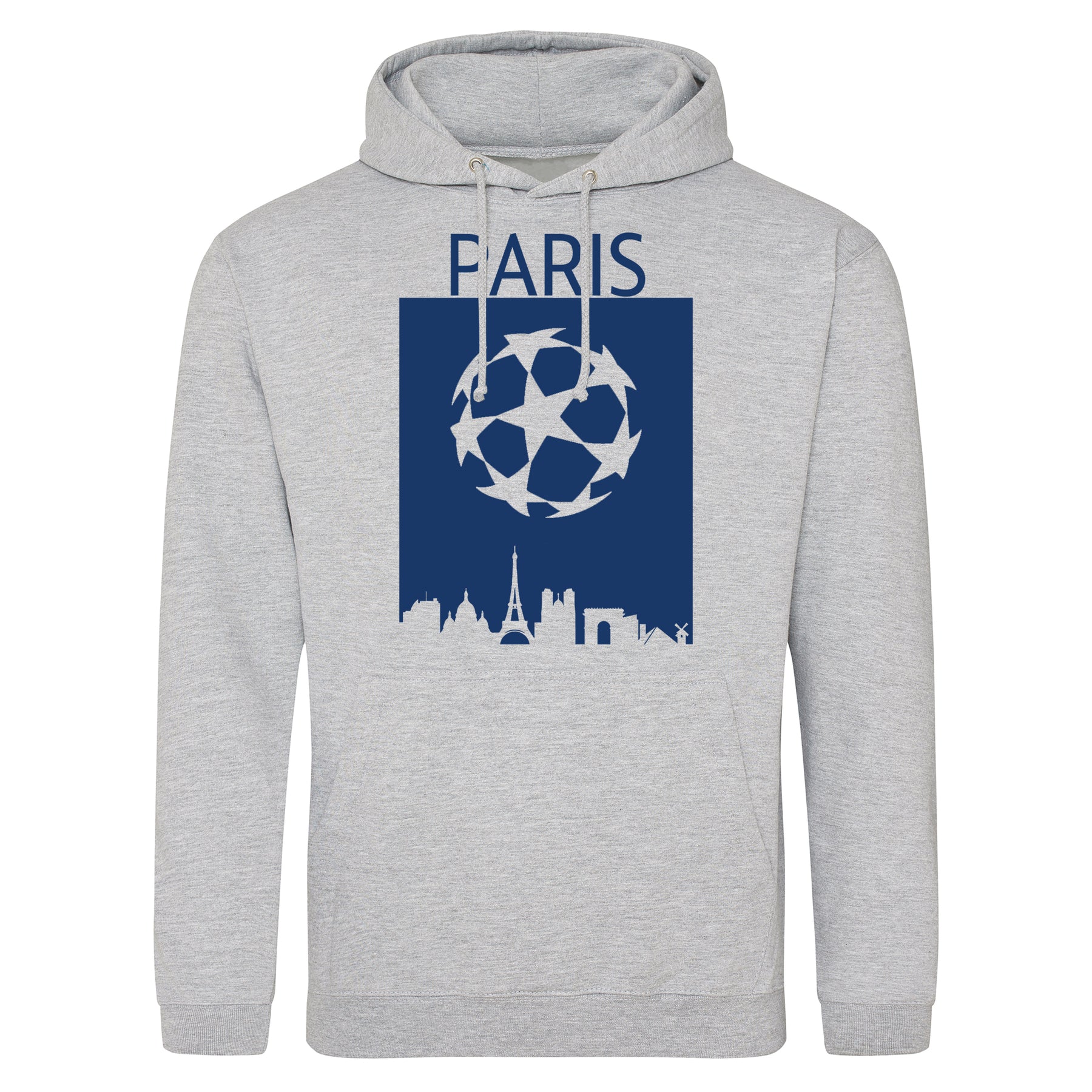 Champions League Paris City Skyline Hoodie Grey