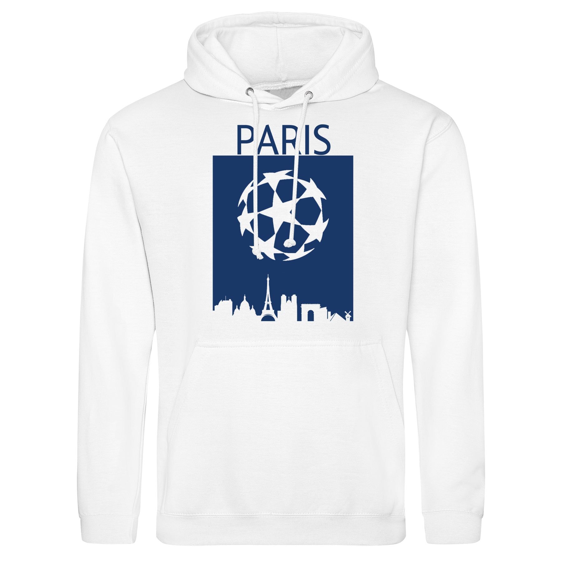 Champions League Paris City Skyline Hoodie White