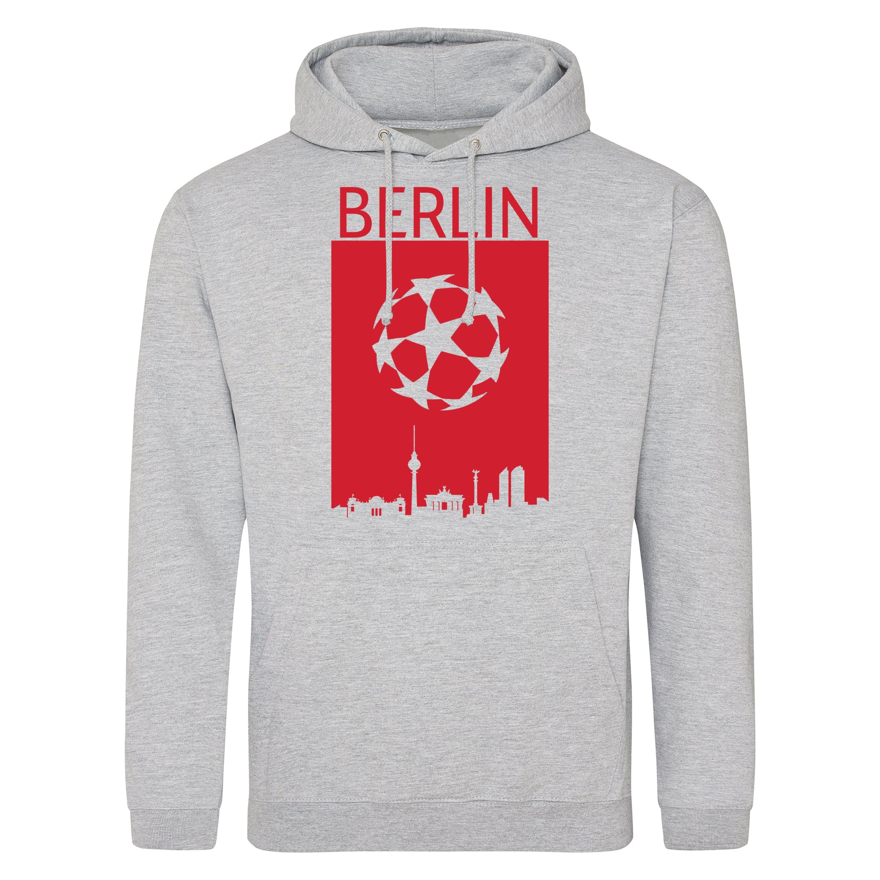 Champions League Berlin City Skyline Hoodie Grey