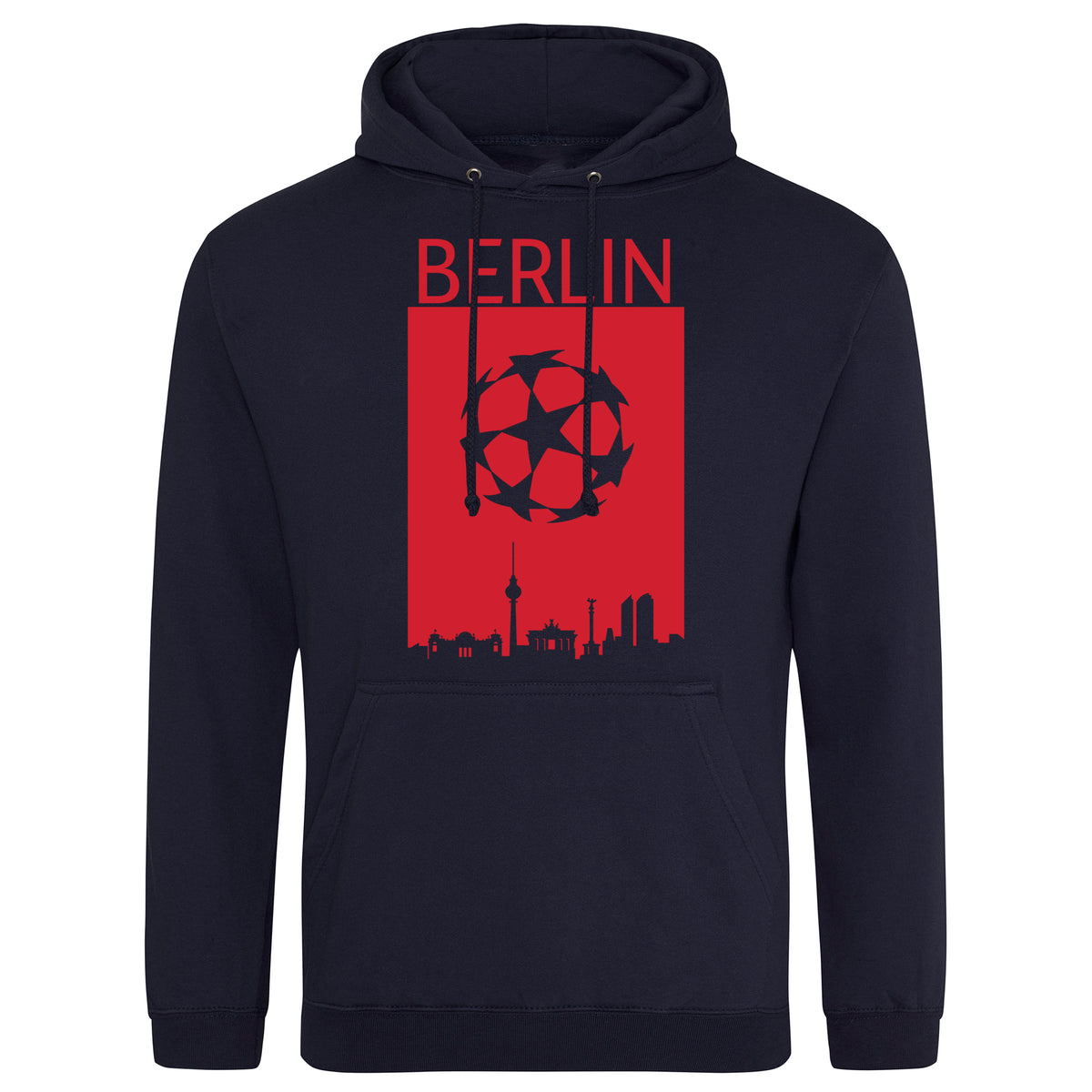 Champions League Berlin City Skyline Hoodie Navy