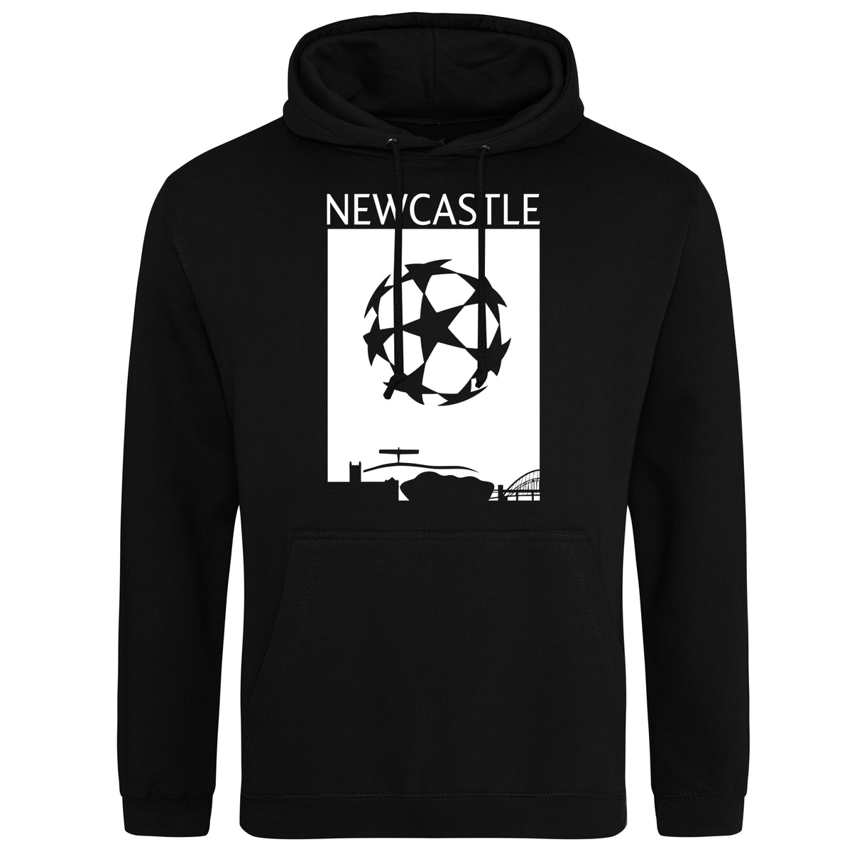Champions League Newcastle City Skyline Hoodie Black