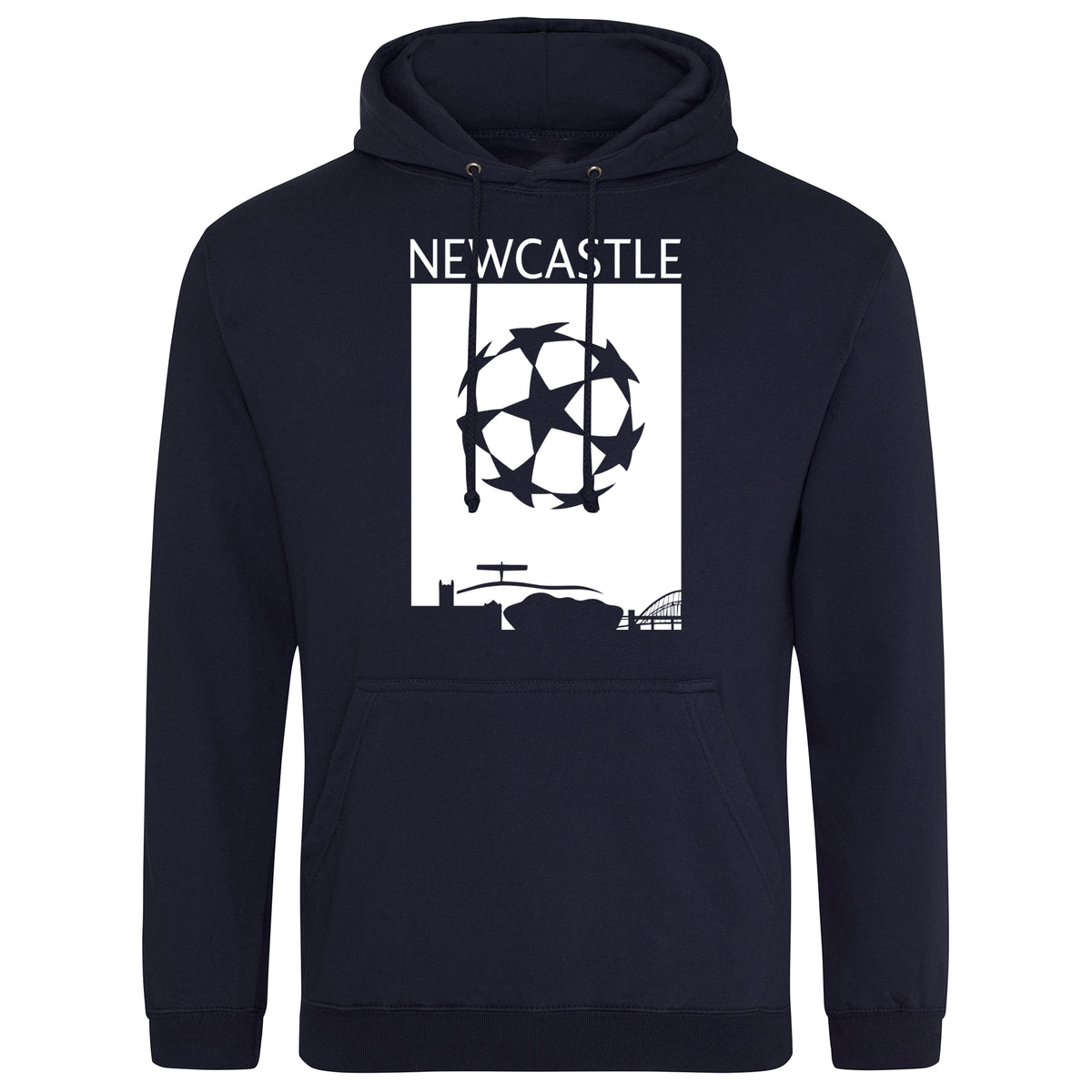 Champions League Newcastle City Skyline Hoodie Navy