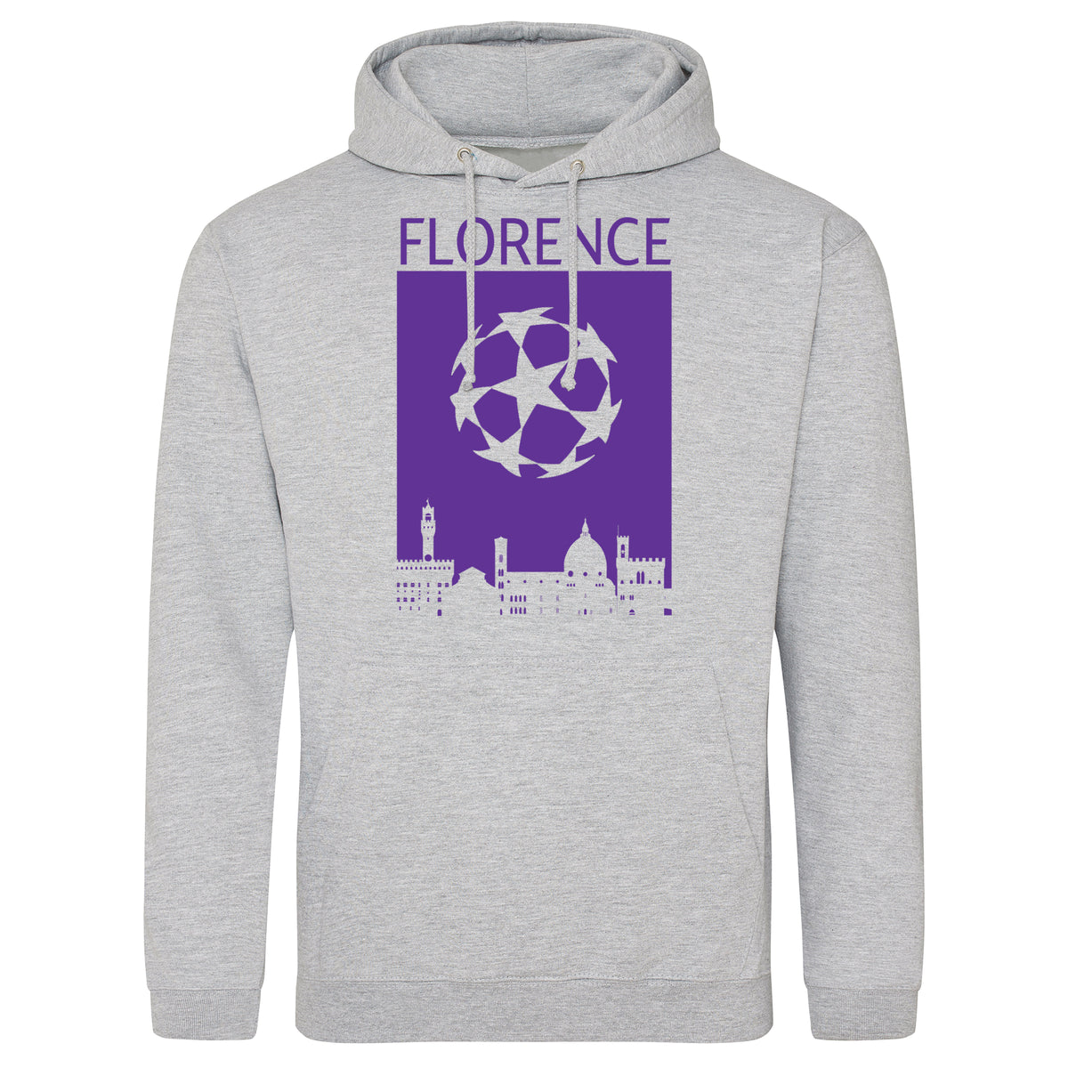 Champions League Florence City Skyline Hoodie Grey