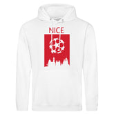 Champions League Nice City Skyline Hoodie White