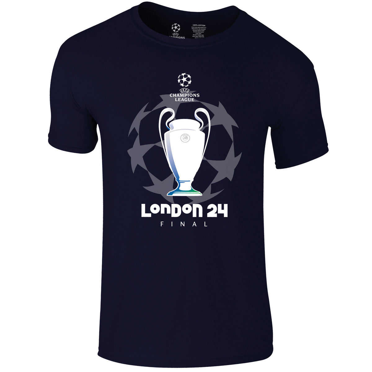 Champions League Starball Trophy London 2024 T-Shirt Navy
