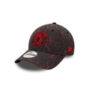 Manchester United Crinkle 9Forty Cap Black/Red