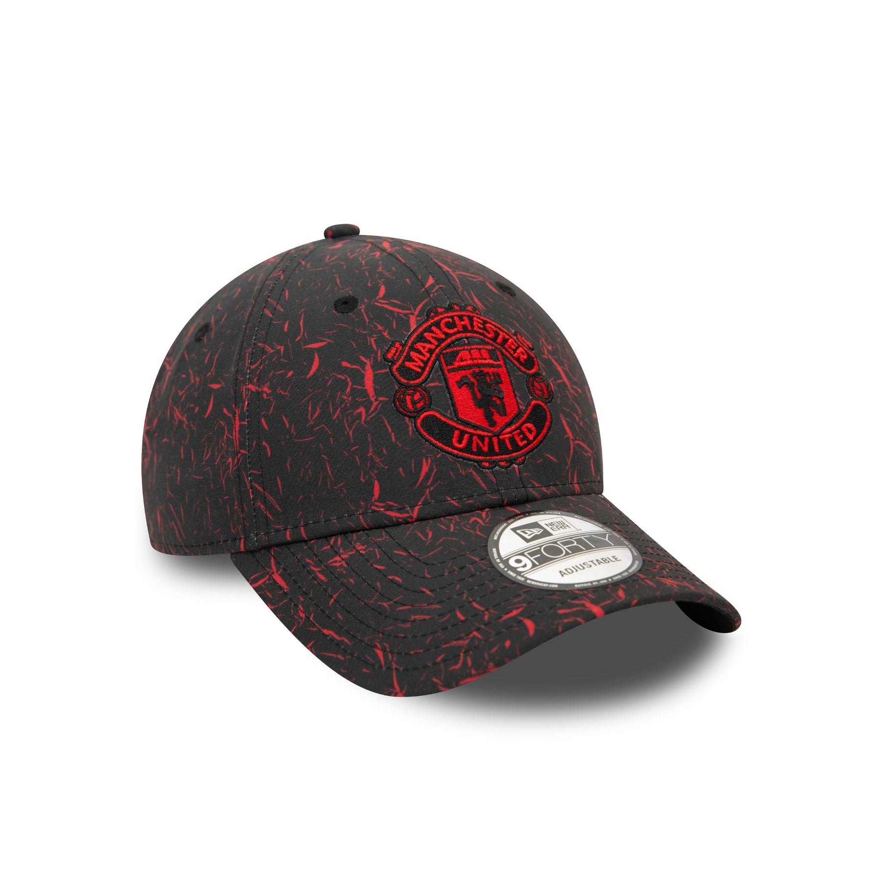 Manchester United Crinkle 9Forty Cap Black/Red