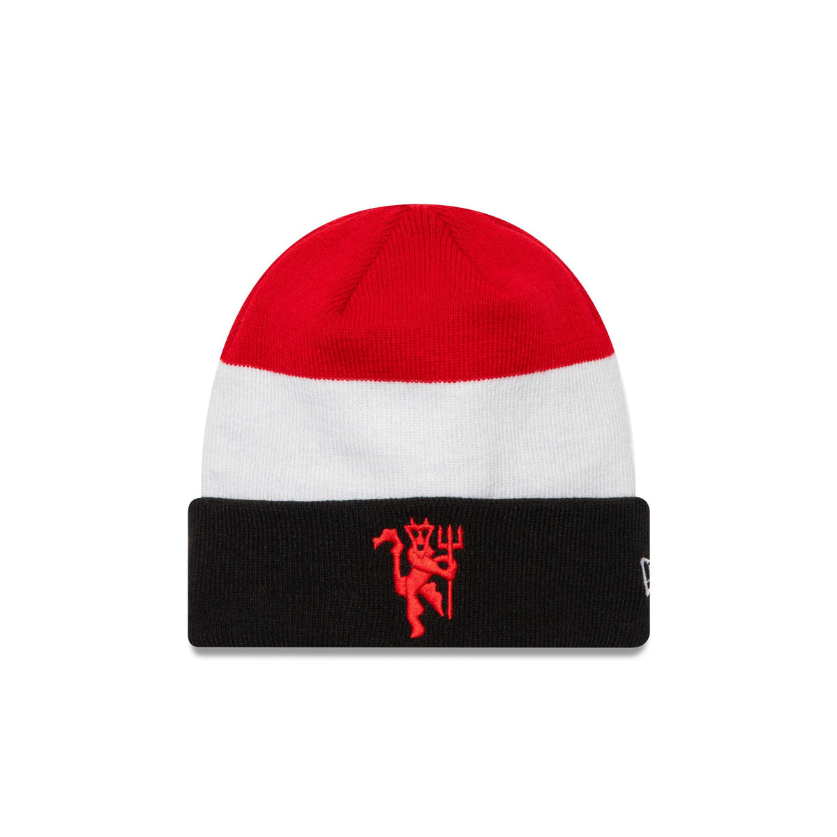 Manchester United Flag Cuff Beanie Red/White/Black