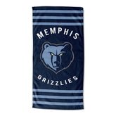 Memphis Grizzlies Striped Beach Towel (152x76cm)
