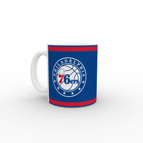 Philadelphia 76ers Logo and NBA Shield Mug