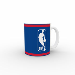 Philadelphia 76ers Logo and NBA Shield Mug