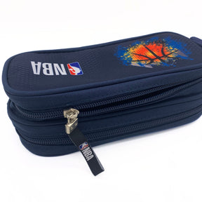 NBA Oval Compact Pencil Case Blue