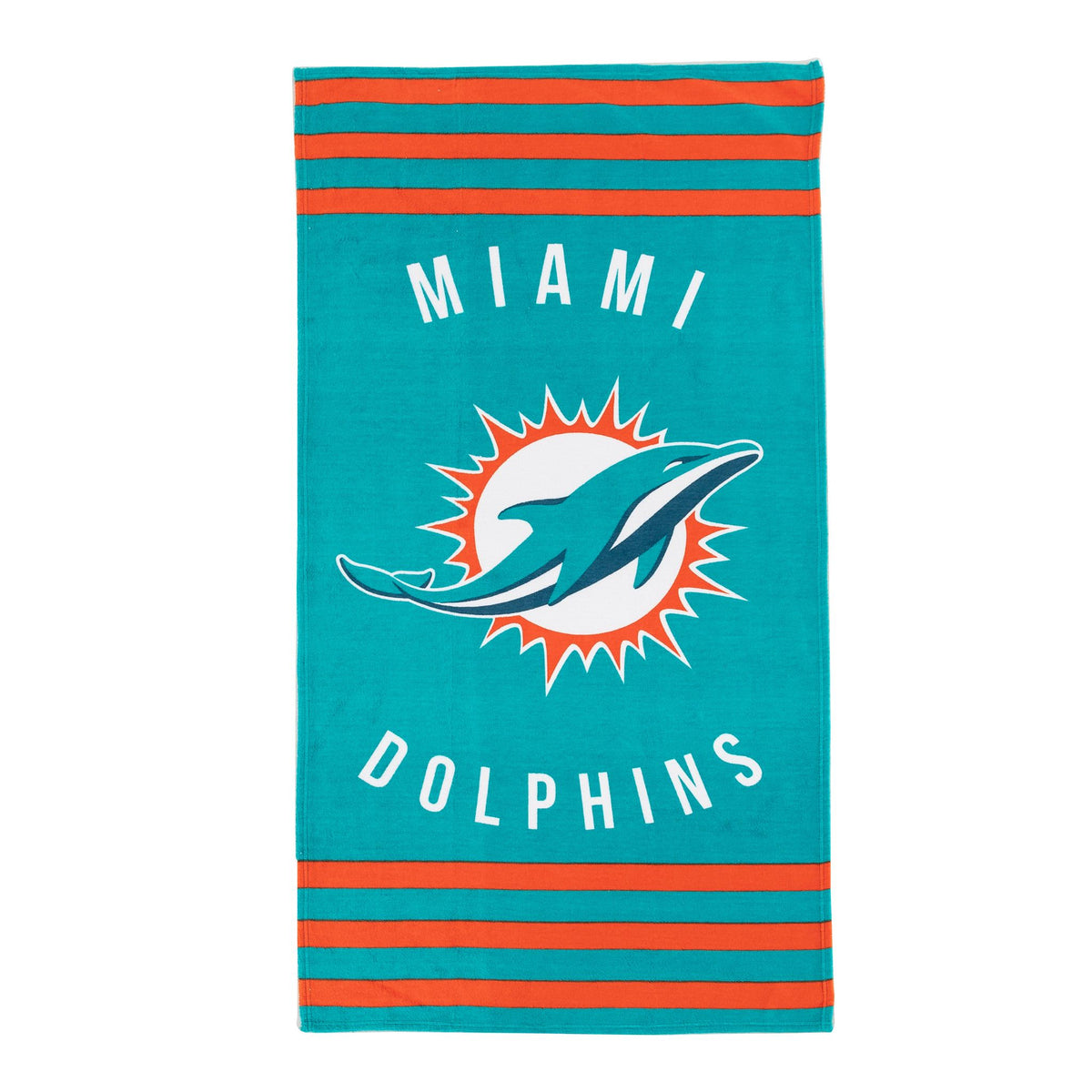 Miami Dolphins Striped Beach Towel (152x76cm)