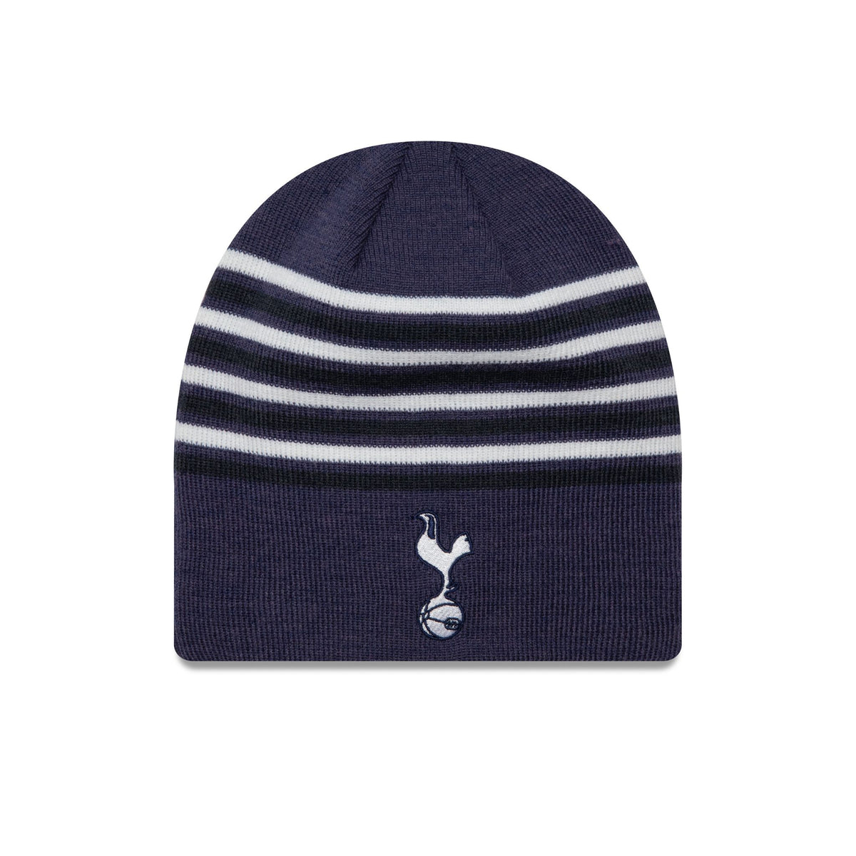 Tottenham Hotspur Stripe Skull Beanie Navy Stripe