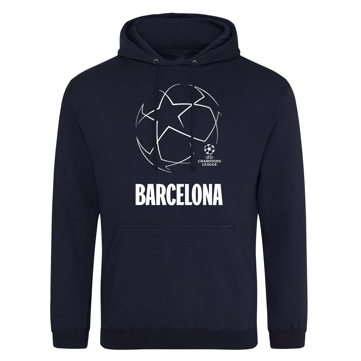 Champions League Starball Barcelona City Hoodie Navy