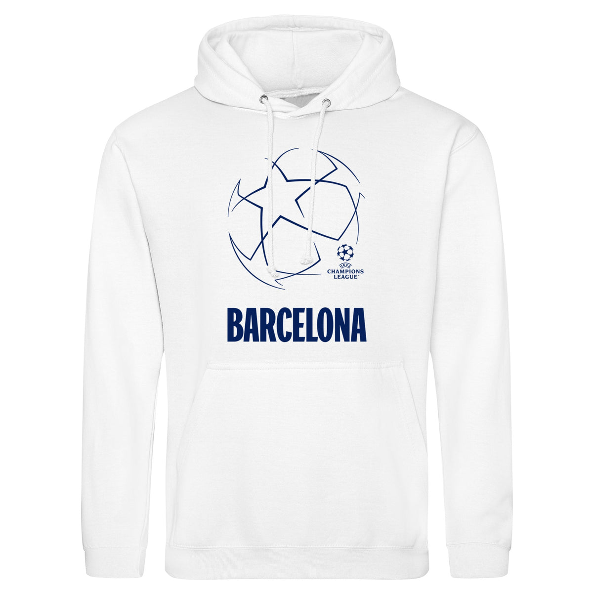 Champions League Starball Barcelona City Hoodie White