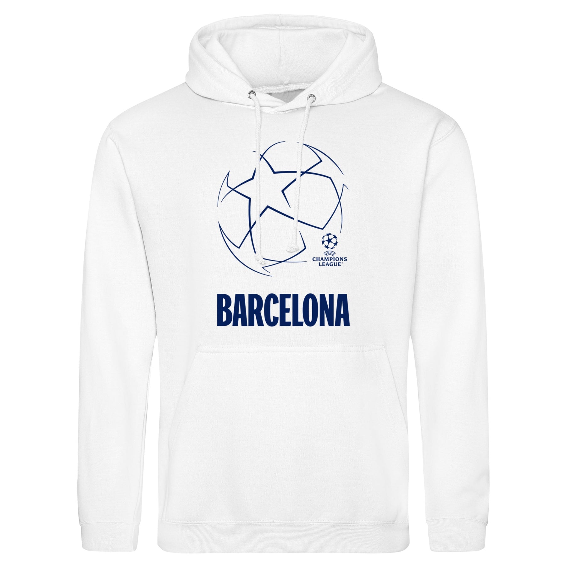 Champions League Starball Barcelona City Hoodie White