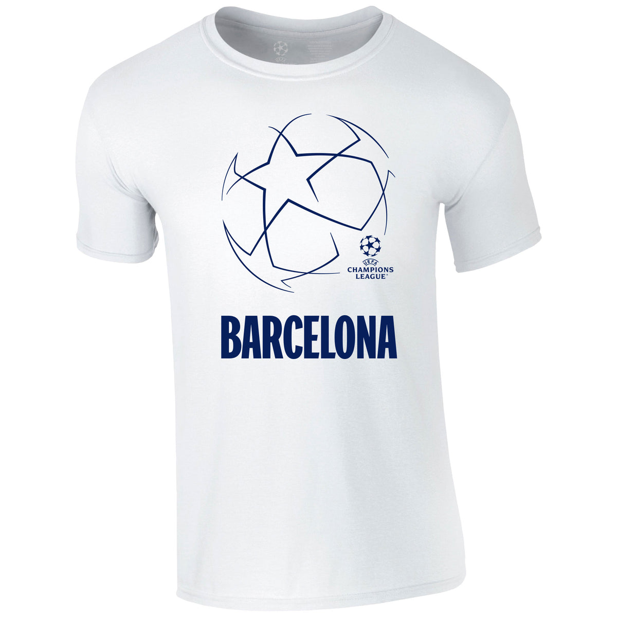 Champions League Starball Barcelona City T-Shirt White