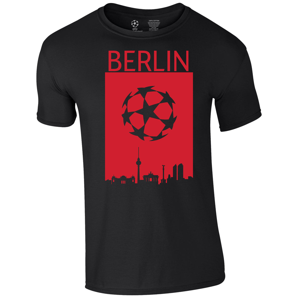 Champions League Berlin City Skyline T-Shirt Black