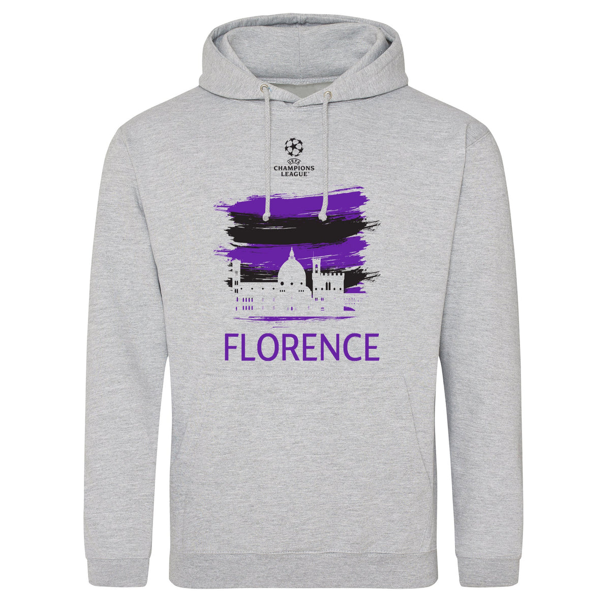 Champions League Florence City Painted Skyline Hoodie Grey