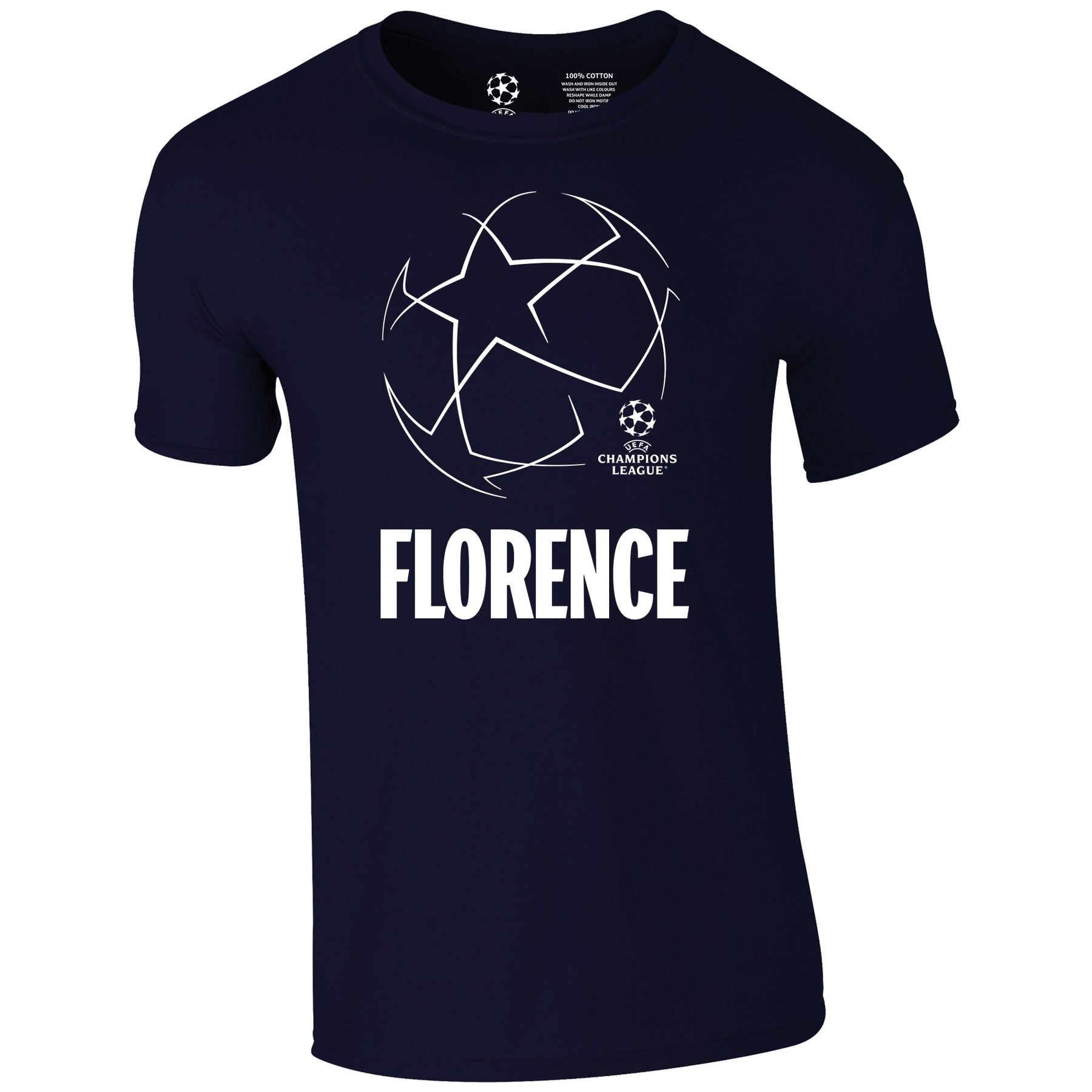 Champions League Starball Florence City T-Shirt Navy