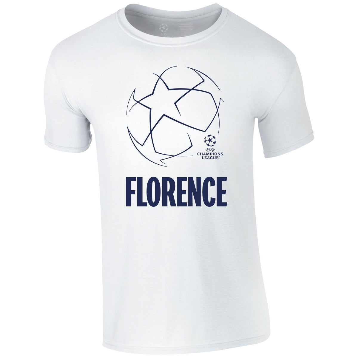 Champions League Starball Florence City T-Shirt White