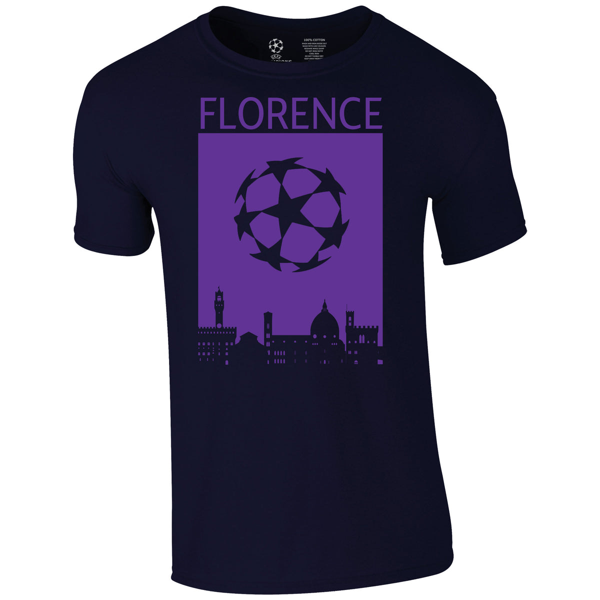 Champions League Florence City Skyline T-Shirt Navy