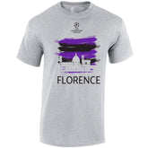 Champions League Florence City Painted Skyline T-Shirt Grey