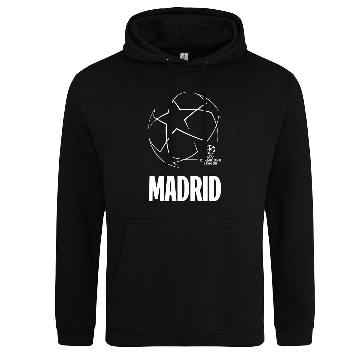 Champions League Starball Madrid City Hoodie Black