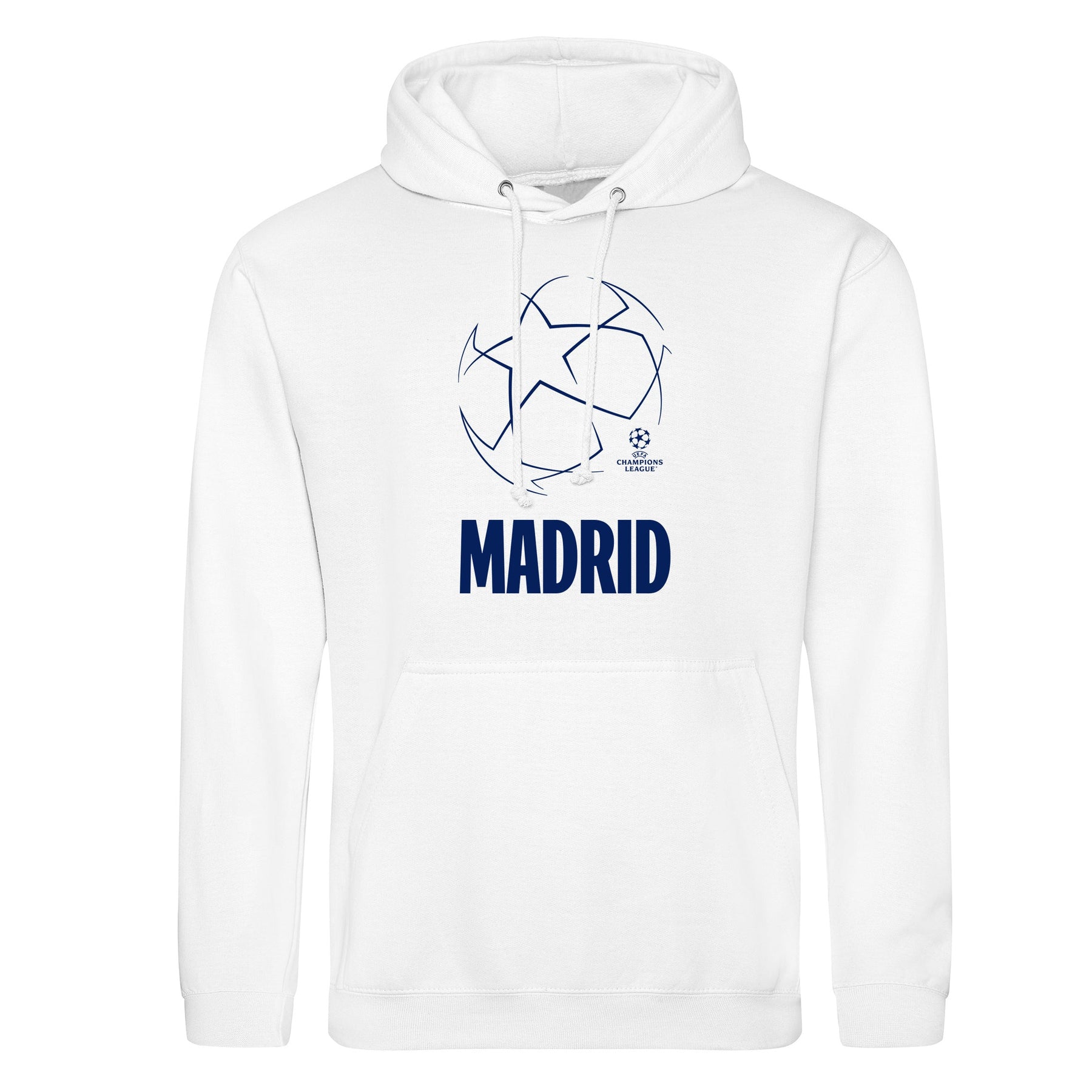 Champions League Starball Madrid City Hoodie White