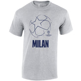 Champions League Starball Milan City T-Shirt Grey