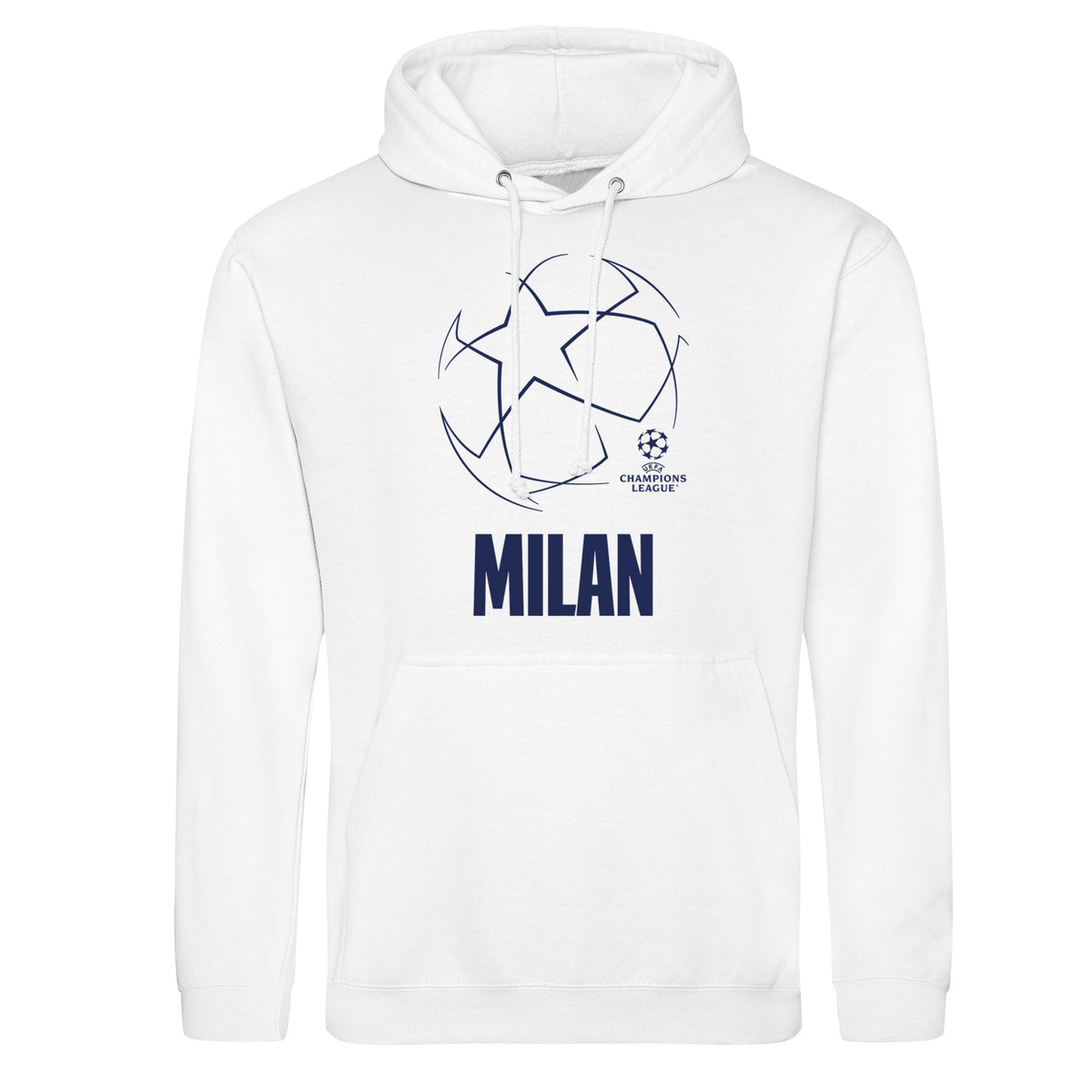 Champions League Starball Milan City Hoodie White