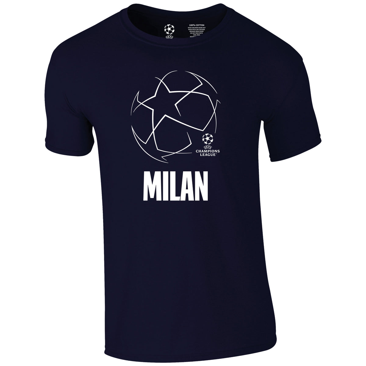 Champions League Starball Milan City T-Shirt Navy