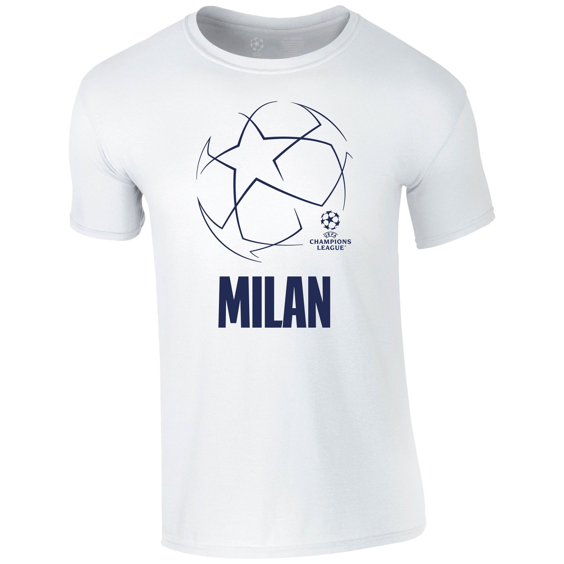 Champions League Starball Milan City T-Shirt White