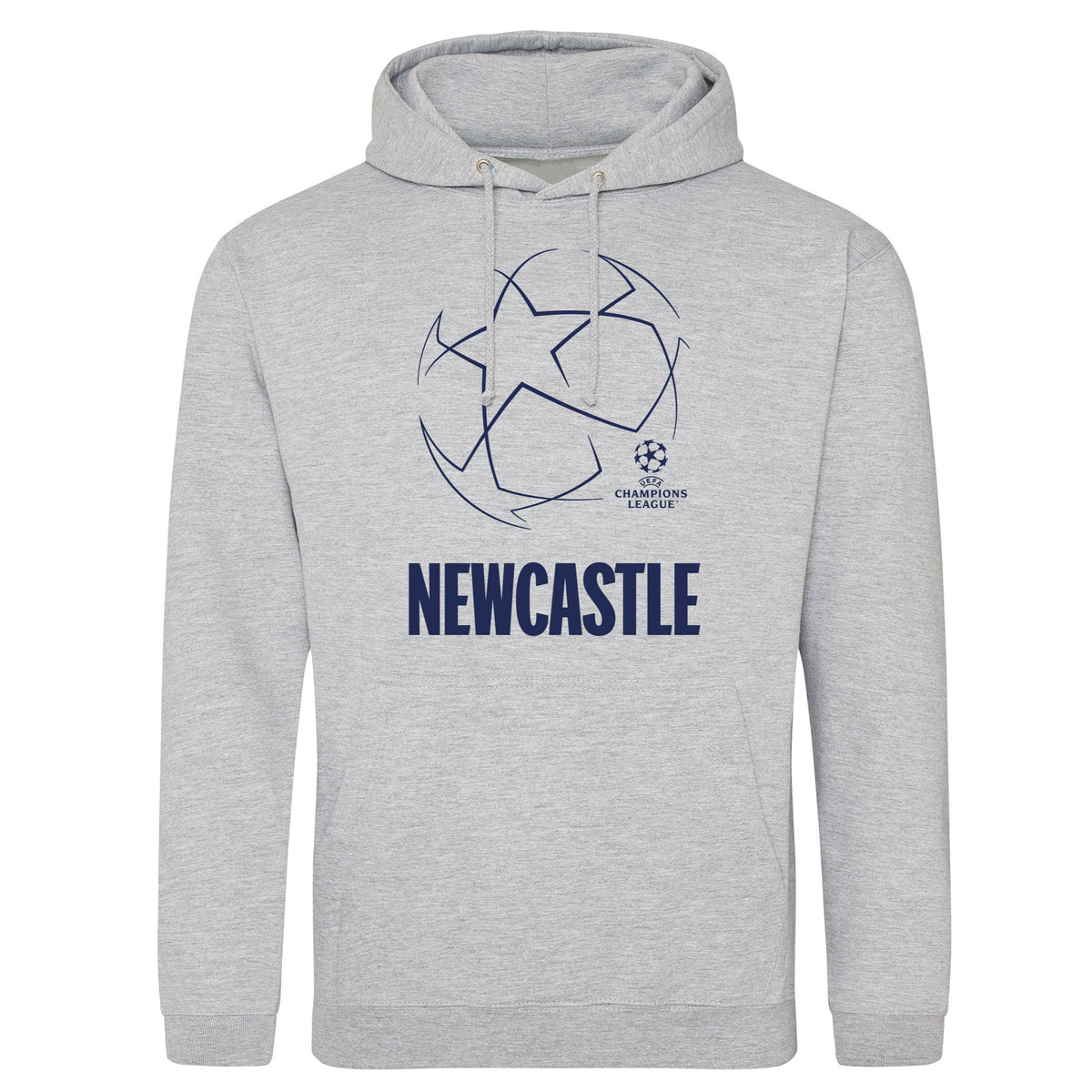 Champions League Starball Newcastle City Hoodie Grey