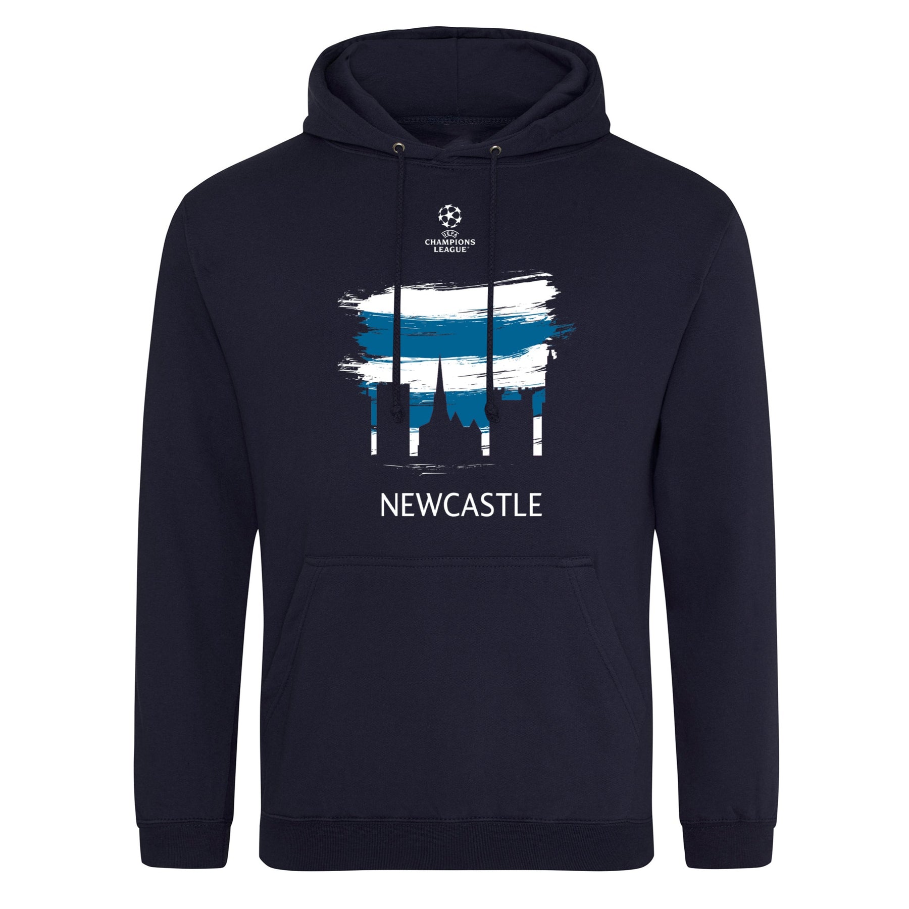 Champions League Newcastle City Painted Skyline Hoodie Navy