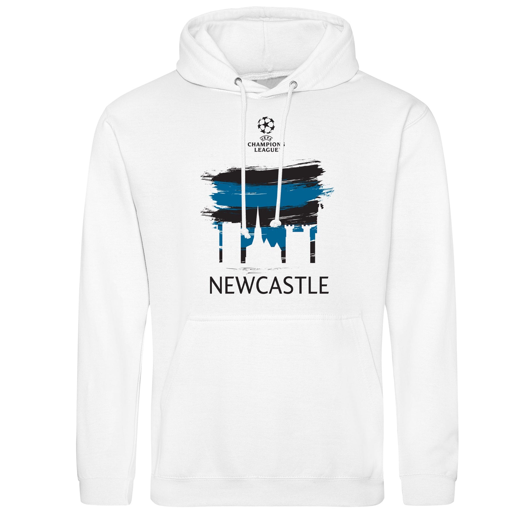 Champions League Newcastle City Painted Skyline Hoodie White