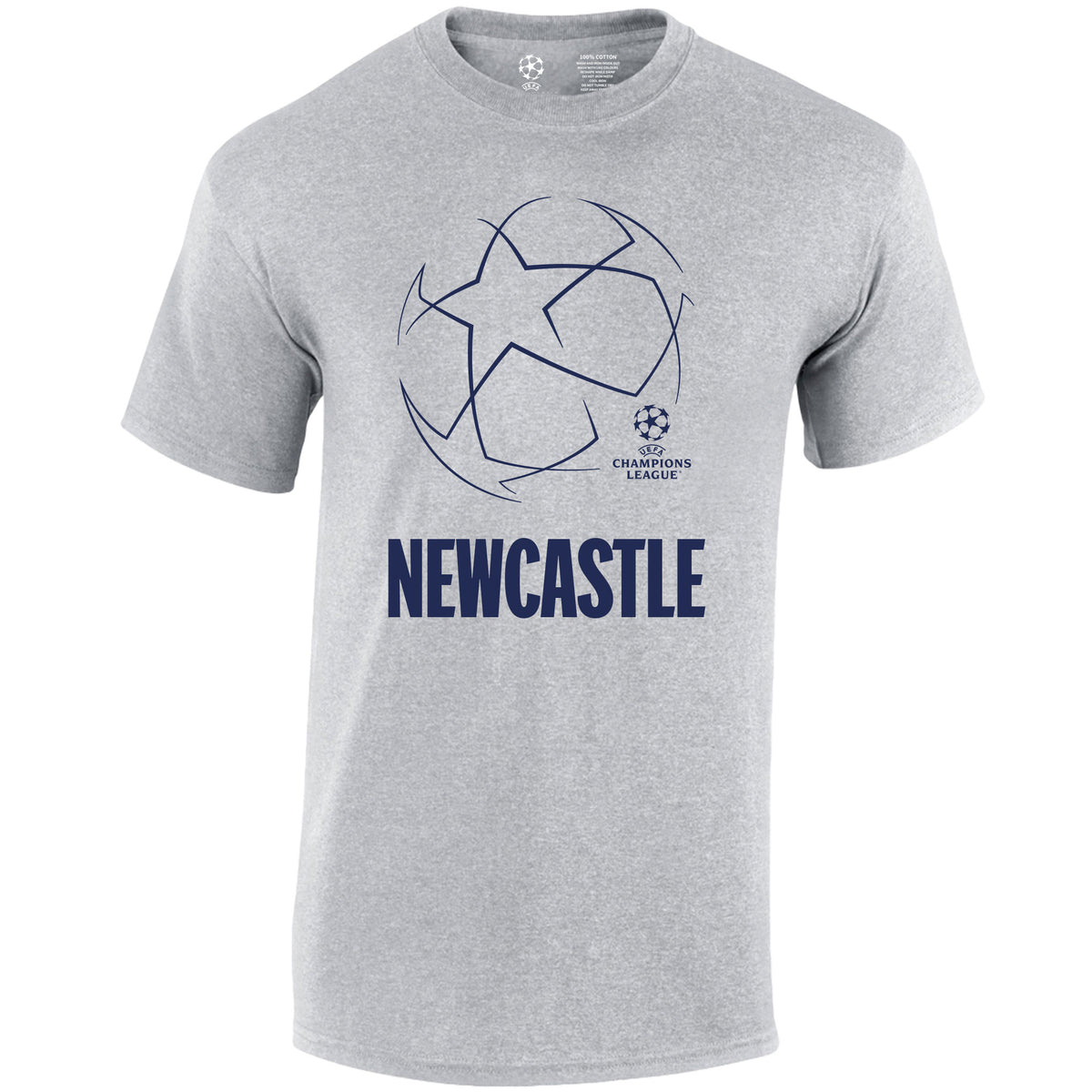 Champions League Starball Newcastle City T-Shirt Grey