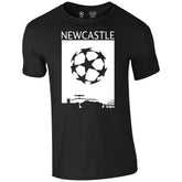 Champions League Newcastle City Skyline T-Shirt Black