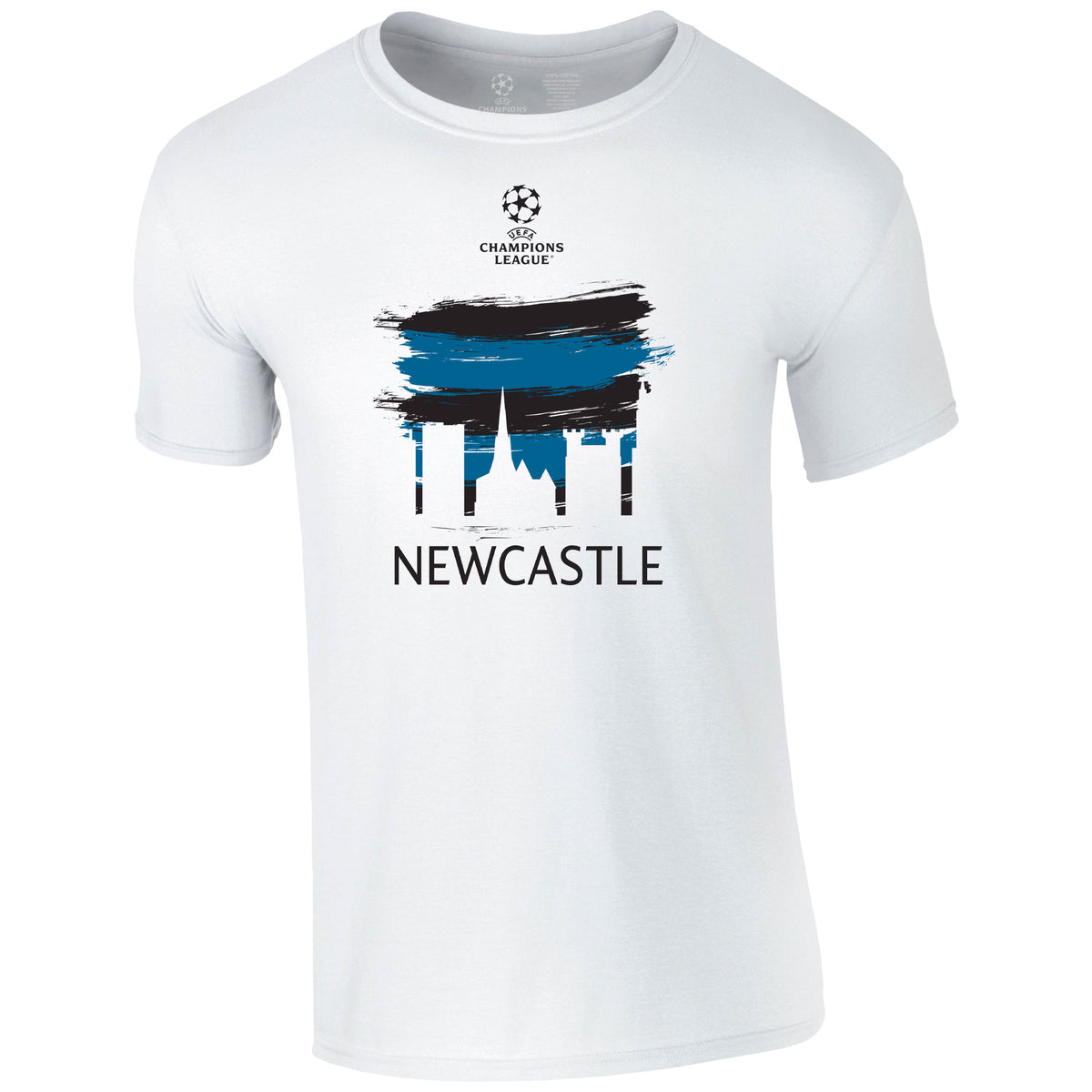 Champions League Newcastle City Painted Skyline T-Shirt White