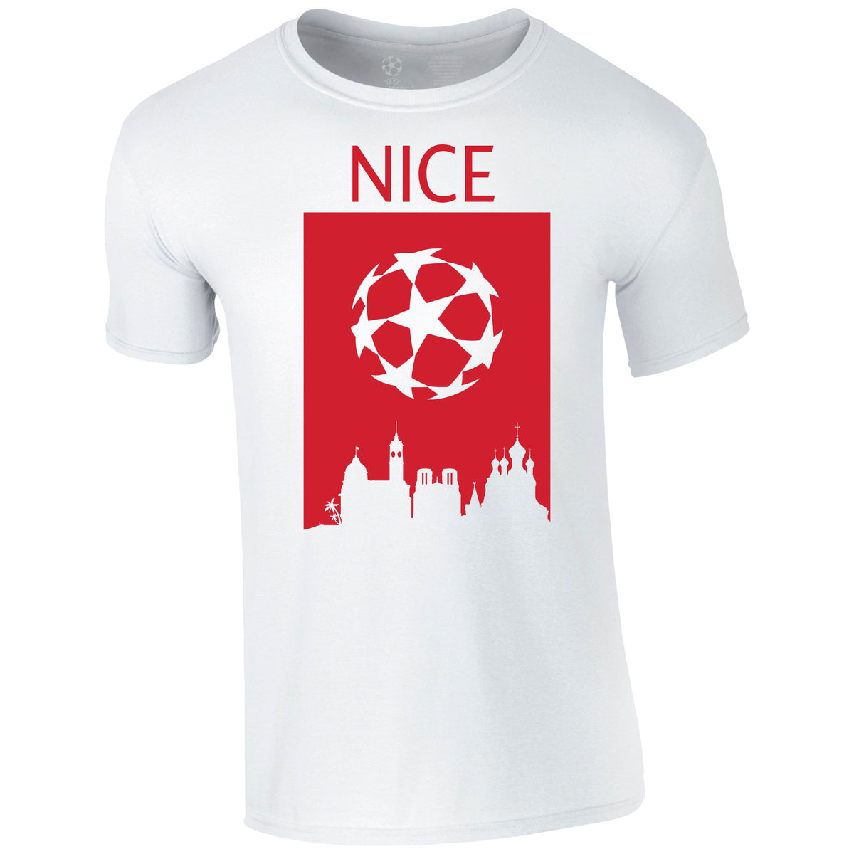 Champions League Nice City Skyline T-Shirt White